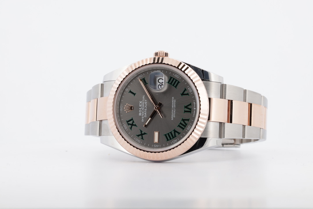 Rolex Datejust 41 126331 Wimbledon Oyster 2021 Like New Full Set Paul van Zeeland Juweliers