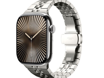 PvZ/Apple Watch Band Luxury New Link Titanium natural band 44/45/46mm