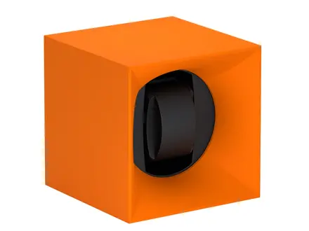 Swiss Kubik Startbox Orange soft box watch winder