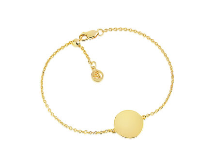 Sif Jakobs Follina Pianura gold plated armband SJ-B1070-(YG)
