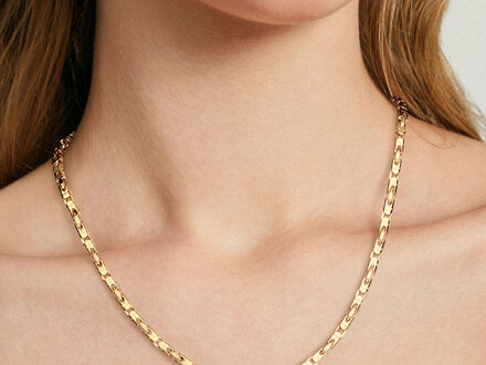 glow Konings zilver verguld collier 50cm 102.8256.50 glow Konings zilver verguld collier 50cm 102.8256.50