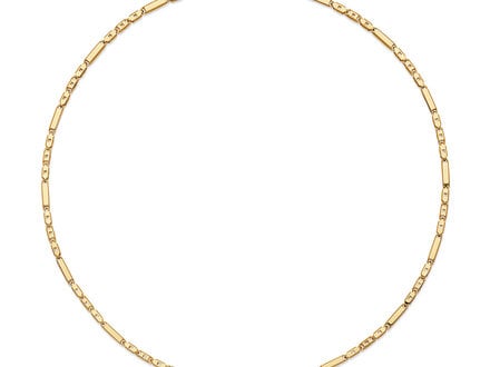 glow Paperclip zilver verguld collier 45cm 102.8257.45