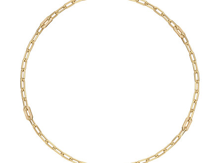glow Anker zilver verguld collier 45cm 102.8992.45