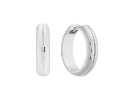 glow Premium Hoops zilver klapcreolen 15x5mm 107.2660.15 glow Premium Hoops zilver klapcreolen 15x5mm 107.2660.15