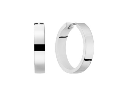 glow Premium Hoops zilver klapcreolen 18x5mm 107.2670.18 glow Premium Hoops zilver klapcreolen 18x5mm 107.2670.18