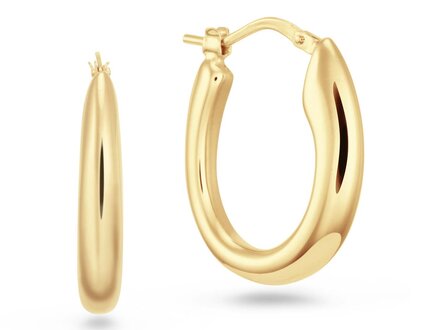 glow Chunky Chic zilver verguld oorringen 25x4mm 107.8674.00 glow Chunky Chic zilver verguld oorringen 25x4mm 107.8674.00