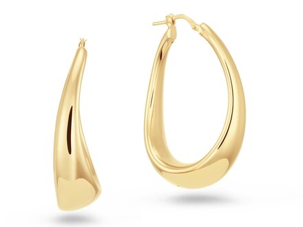 glow Chunky Chic ovaal oorringen 107.8676.00 glow Chunky Chic ovaal oorringen 107.8676.00