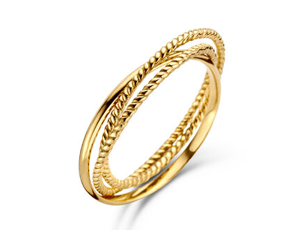 Jackie Gold Majorelle Trinity ring JKR21.150