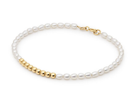 Jackie Gold St Tropez Pearl armband JKB25.507