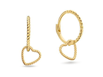 Jackie Gold Amour Hoops JKE25.515