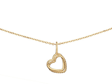 Jackie Gold twisted Heart Necklace JKN25.442
