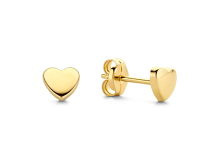 Jackie Gold Heart Studs JKE20.064
