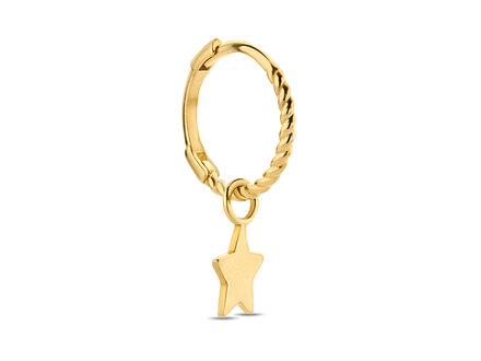 Jackie Gold star Single creolen JKS21.102