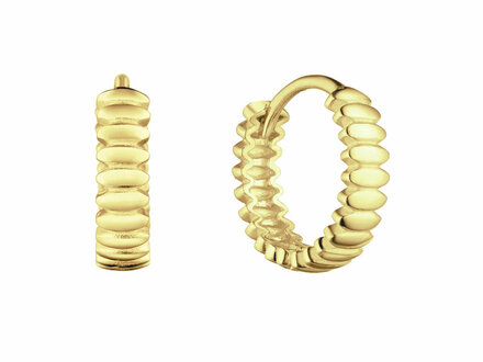 glow 14k geelgoud creolen Huggie 12mm 206.0201.00