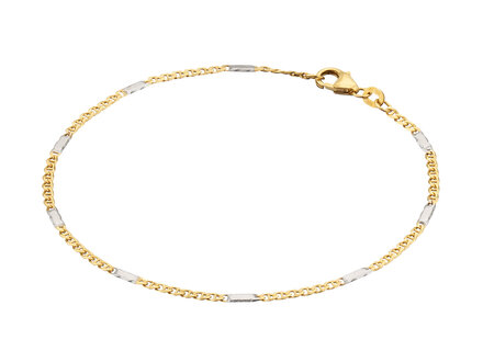 glow 14k bicolor fantasie armband 19cm 204.5002.19