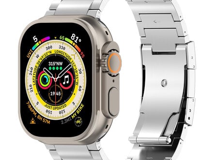 PvZ/Apple Watch Band T2 silver natural titanium shiny 46mm