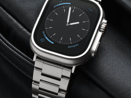 PvZ/Apple Watch Band 3 Links T2 natural titanium 46/49mm