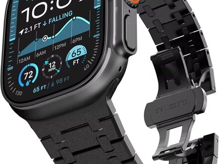 PvZ/Apple Watch Band AP Style Luxury black band 44/45/46/49