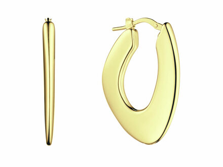 glow Chuncky Chic ovale oorringen zilver verguld 107.8679.00