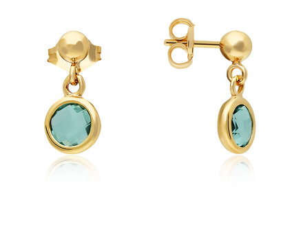 glow Colors of Nature Pacific Blue kleursteen oorstekers 106.8611.00