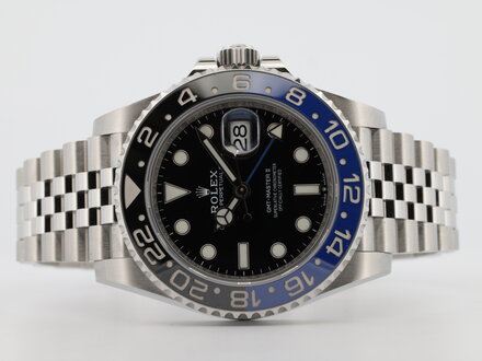 Rolex Rolex GMT-Master II Batgirl 126710BLNR Jubilee 2021 Like New Full Set