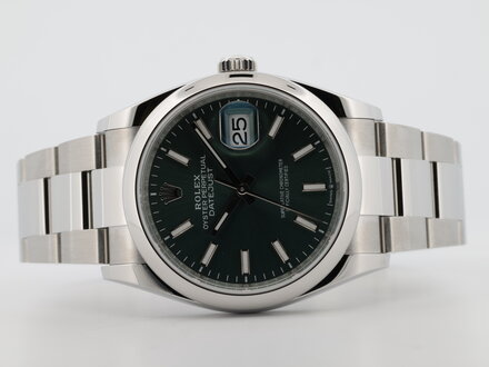 Rolex Rolex Datejust 36 126200 Mint Green Dial Oyster 11/2025 New Unworn Full Set