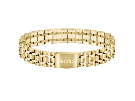 Boss Owan stalen schakel armband 19cm HBJ1580645