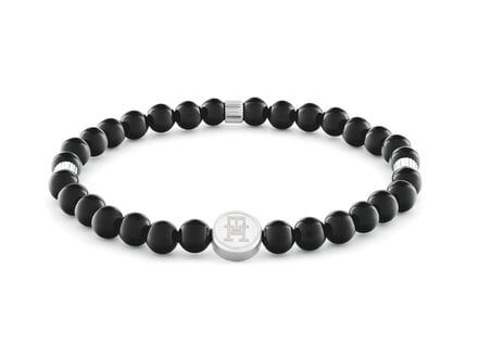 Tommy Hilfiger Onyx kralen armband 18,5cm TJ2790609