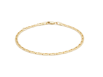 glow 14k yellow gold schakelarmband 18cm 204.2196.18