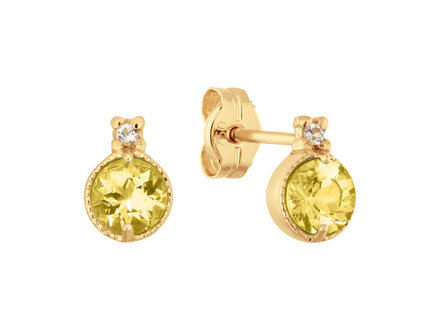 glow 14k Yellow gold oorstekers topaas 206.2113.00
