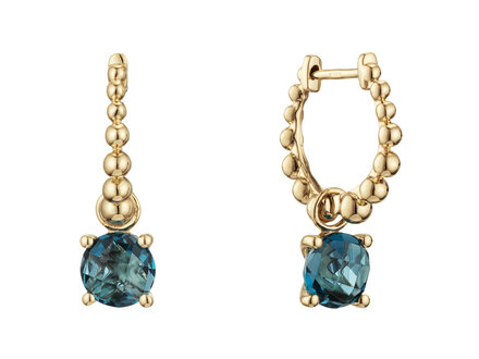 glow 14k Yellow gold klapoorringen topaas 207.2301.00