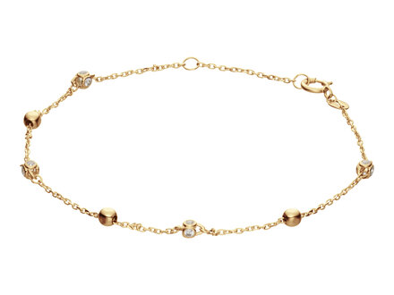 glow 14k Yellow gold bolletjes armband 3mm 204.2125.19