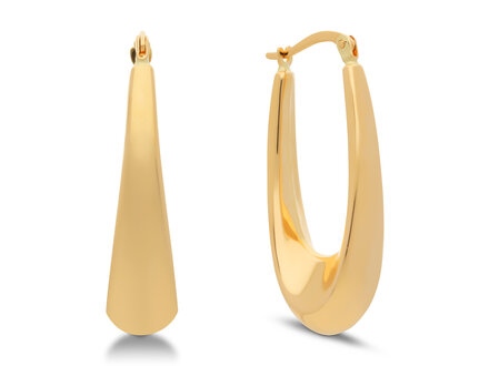 glow 14k Yellow gold oorringen ovaal 207.0965.00