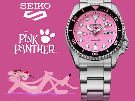 Seiko 5 Sports Pink Panther limited SRPM07K1 7869/9999