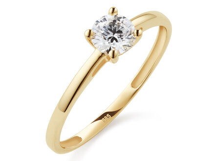Yara 14k geelgoud solitaire ring 1/0,50ct labgrown 260R.1004.050