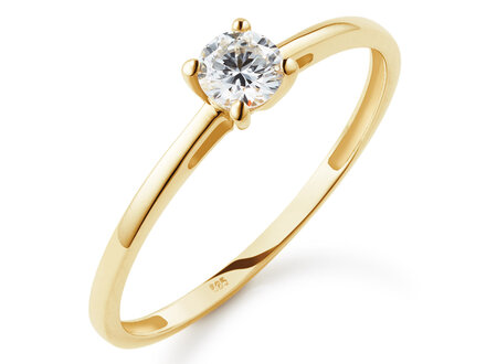 Yara 14k geelgoud solitaire ring 1/0,30ct labgrown 260R.1004.030