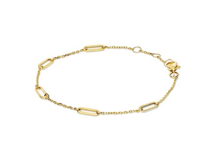 Jackie 14k Yellow Gold Las Ramblas armband JKB23.301
