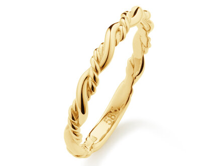 Jackie 14k Yellow Gold Amalia Ring mt 58 JKR25.558