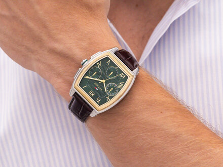 Tommy Hilfiger Oxford Brown leather 36mm TH1710762