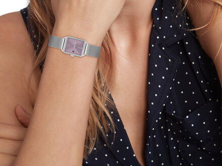 Tommy Hilfiger Tea staal purple 21x25mm TH1782790