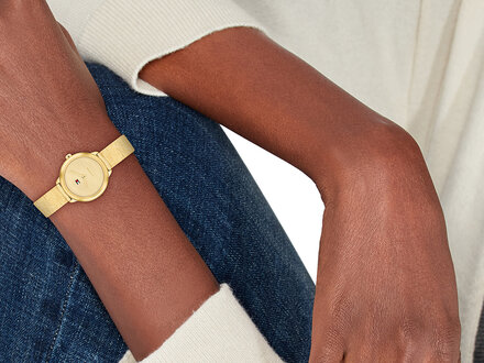 Tommy Hilfiger Demi goudkleurig mesh 26mm TH1782811