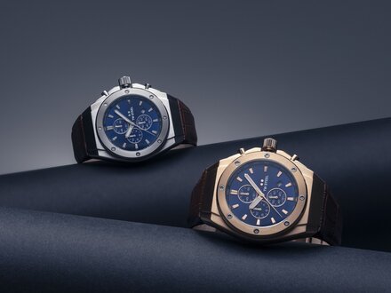 TW Steel CEO tech RGP Blauw leer 44mm CE4106