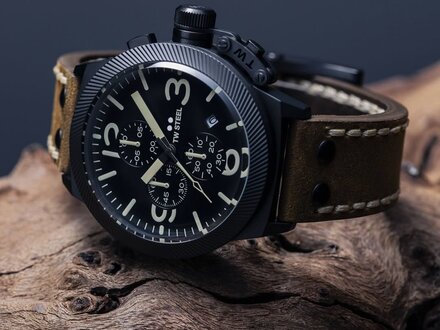 TW Steel New Canteen bruin leer CS107