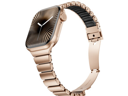 PvZ/Apple Watch Band Premium stainless steel Sport Rosegold Black 40/41/42mm