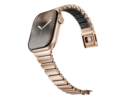 PvZ/Apple Watch Band Premium Sport Rosegold Black magnetic 40/41/42mm
