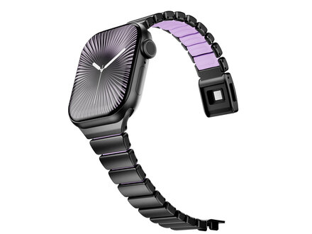 PvZ/Apple Watch Band Premium Sport black purple magnetic 40/41/42mm