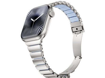 PvZ/Apple Watch Band Premium Sport silver blue 40/41/42mm