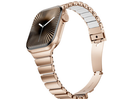 PvZ/Apple Watch Band Premium Sport Rose Gold White 40/41/42mm