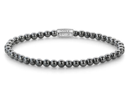 Rebel & Rose Grey Silver Shine - 4mm