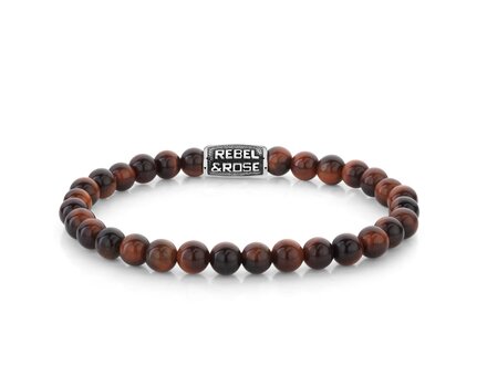 Rebel & Rose Tiger Red Vintage - 6mm